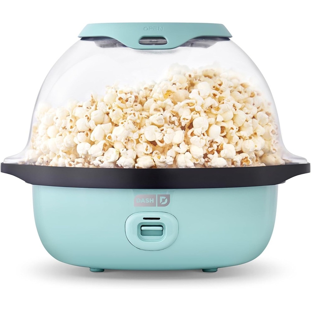 Dash SmartStore Deluxe Popcorn Maker Hot Oil Electric Popper‎ 24 Cup Aqua Blue